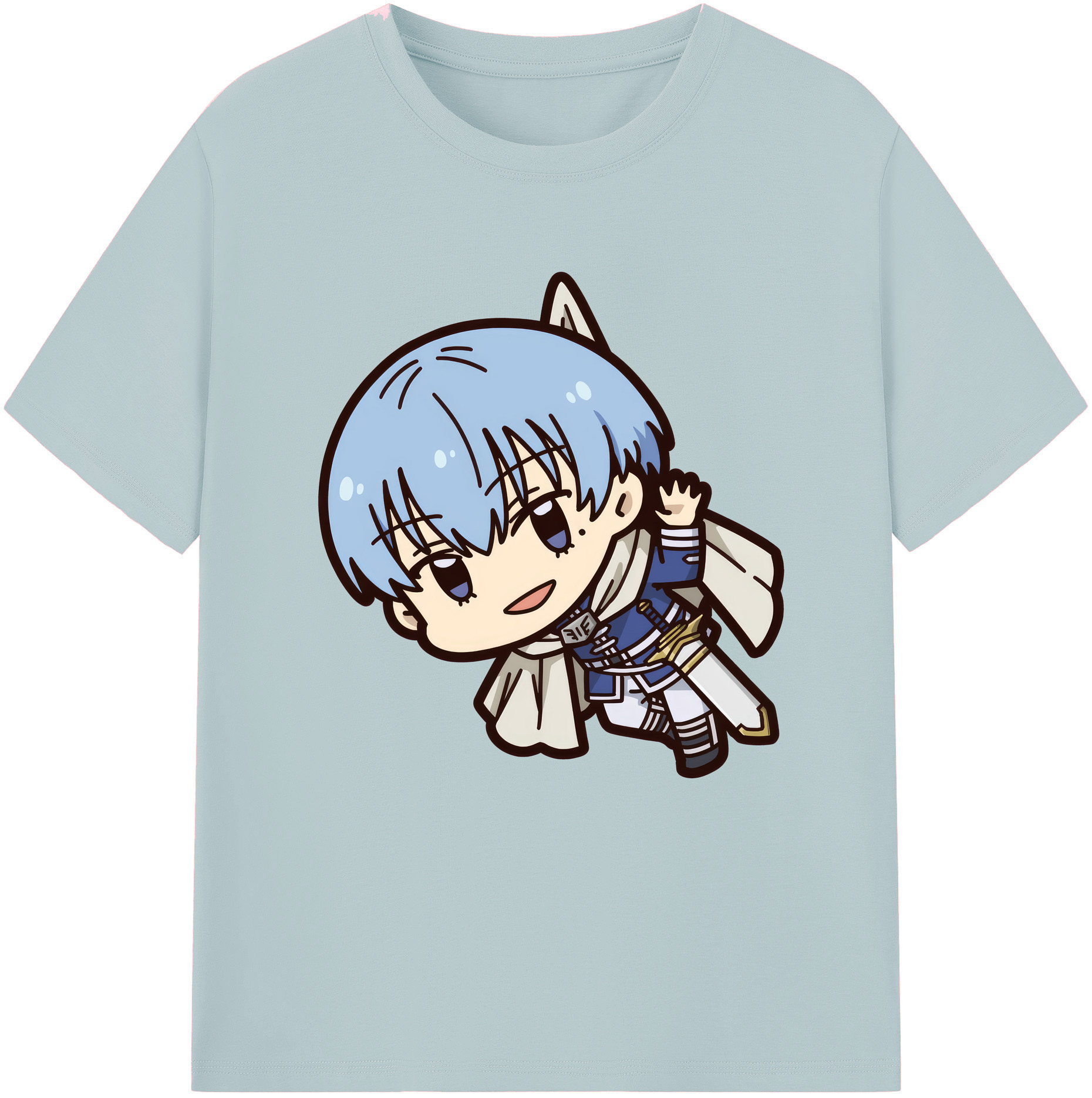 （画像用） 葬送のフリーレン Frieren 綿100％半袖Tシャツ（フロントプリント）